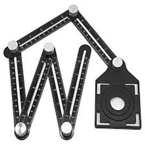 6 Folding Multiple Angle Ruler Drill Guide Openings