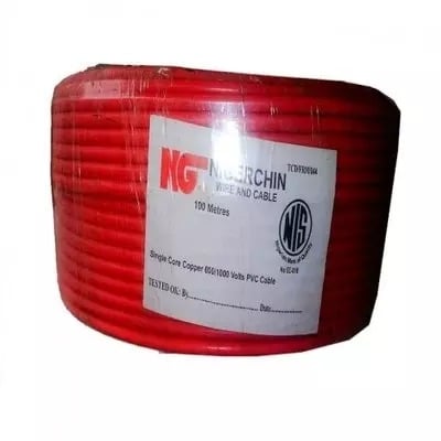 Sinchine Single Core Copper Wire - 2.5mm- Red