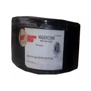 Single Core Copper Wire 16mm - Black