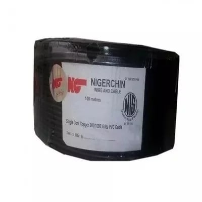 Single Core Copper Wire 10mm - Black