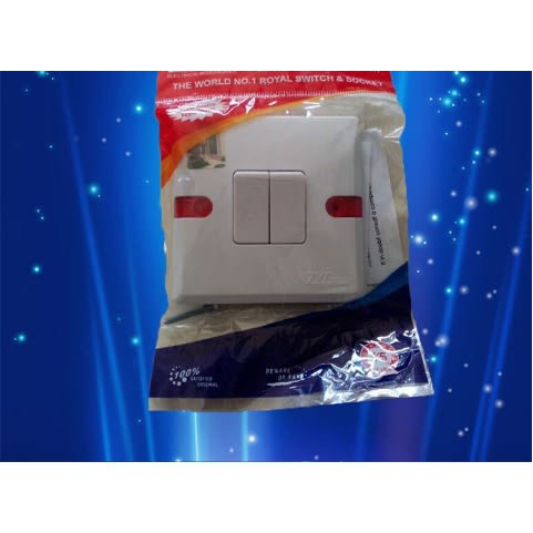 2 Gang Switch - 10 Pcs Per Pack