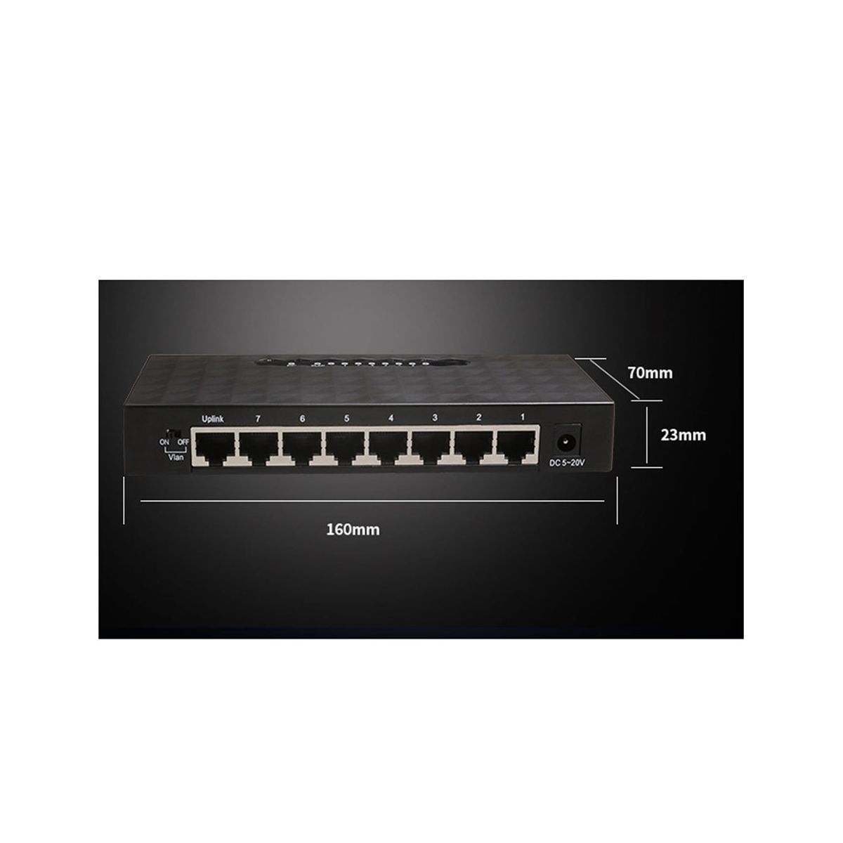 8Port Ethernet Smart Switcher High Performance 1000Mbps