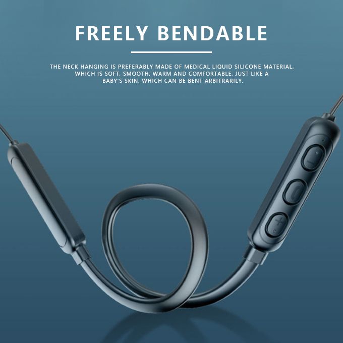Neck Hanging Wireless Earbud Bluetooth Headset Earphone Red