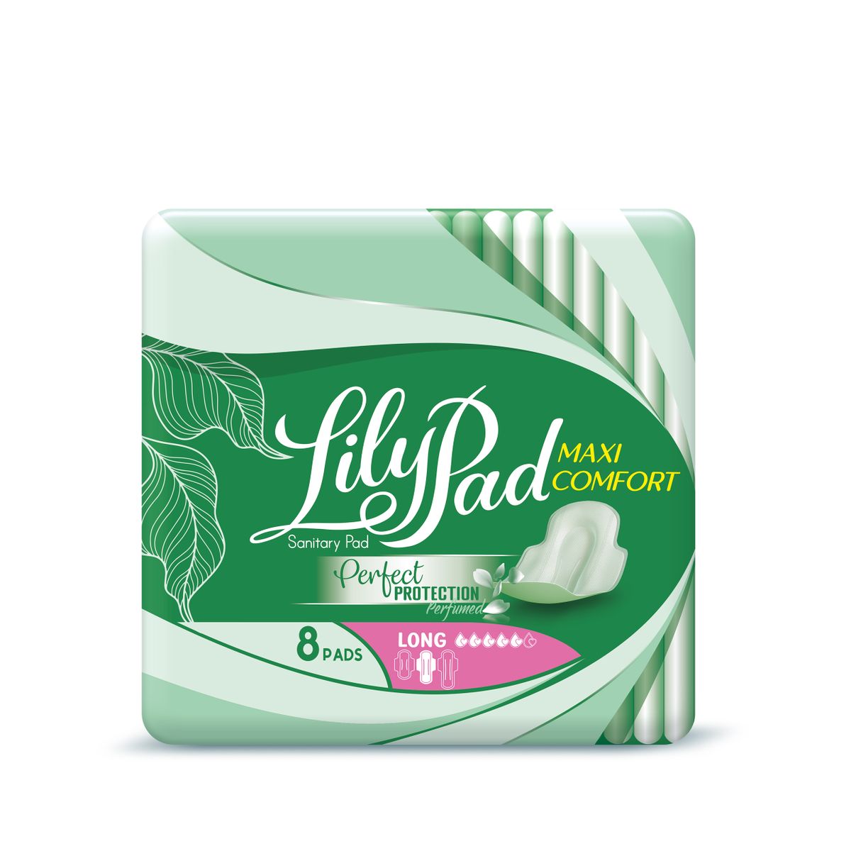 MAXI COMFORT THICK LONG SIZE- SMALL PACK  8Pads.