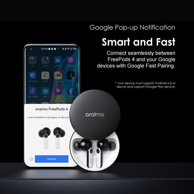 FreePods 4 Active Noise Cancellation Earbuds