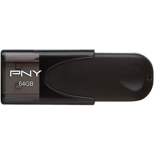 PNY USB 2.0 64GB Flash Drive - Attache 4 - Black