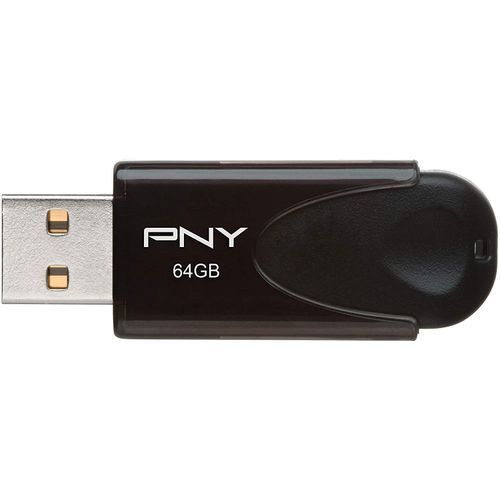 PNY USB 2.0 64GB Flash Drive - Attache 4 - Black