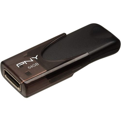 PNY USB 2.0 64GB Flash Drive - Attache 4 - Black