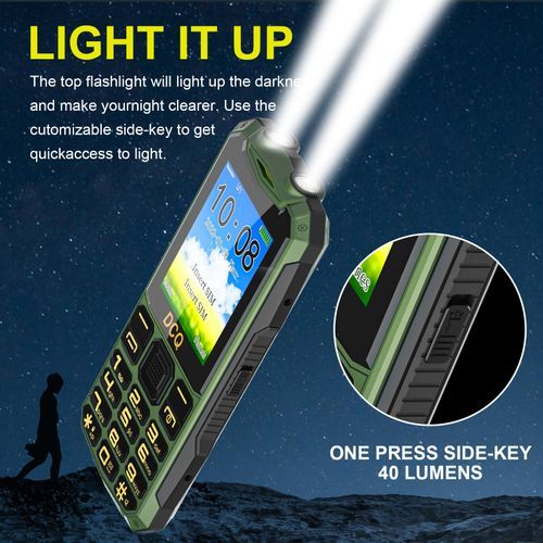 Q1 2.4 5D Louder Speaker 2000mAh Phone - Green