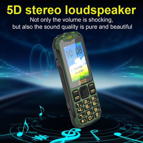 Q1 2.4 5D Louder Speaker 2000mAh Phone - Green