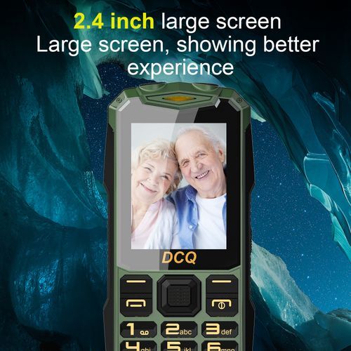 Q1 2.4 5D Louder Speaker 2000mAh Phone - Green