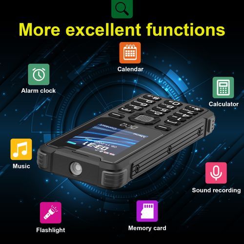 Q4 1.77  Camera 1.3 2600mAh Phone - Black