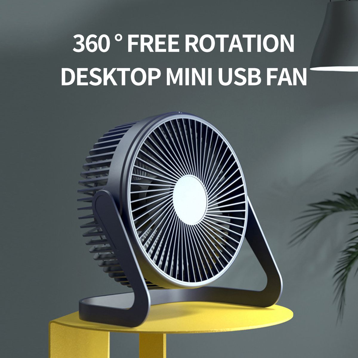 Mini Fan Small Desktop USB360 ° Rotary Fan