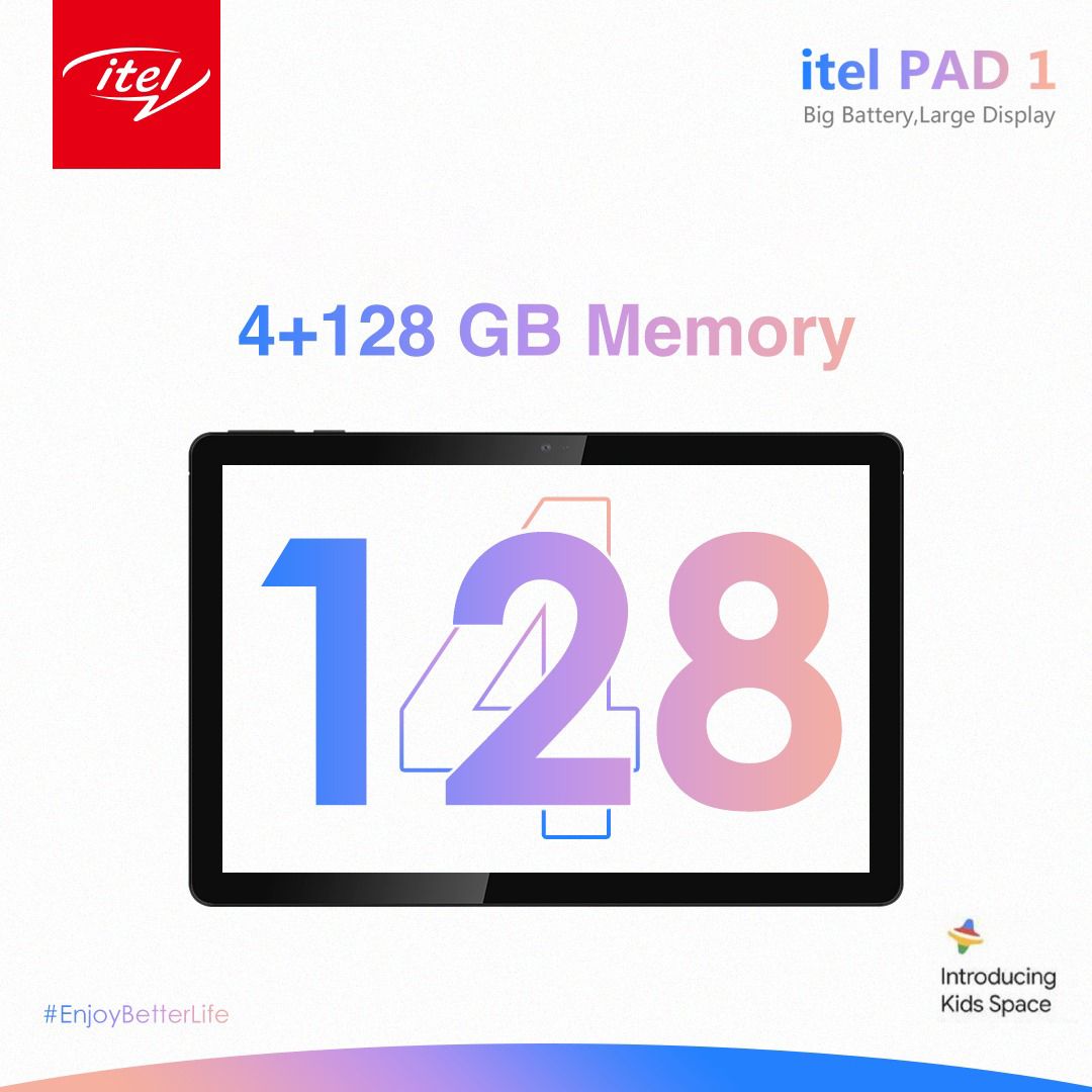 Pad 1 4G (P10001L) 10.1" Screen, 4GB RAM + 128GB ROM, 6000mAh