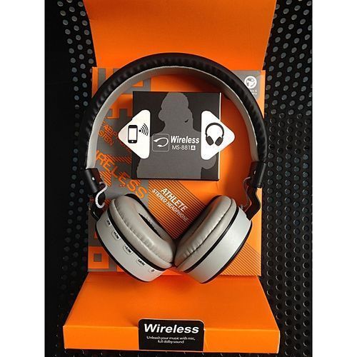 Bluetooth Wireless Foldable Headphone Stereo - Black