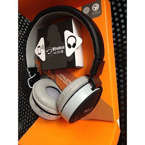 Bluetooth Wireless Foldable Headphone Stereo - Black