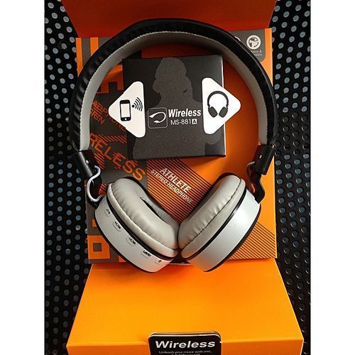 Bluetooth Wireless Foldable Headphone Stereo - Black