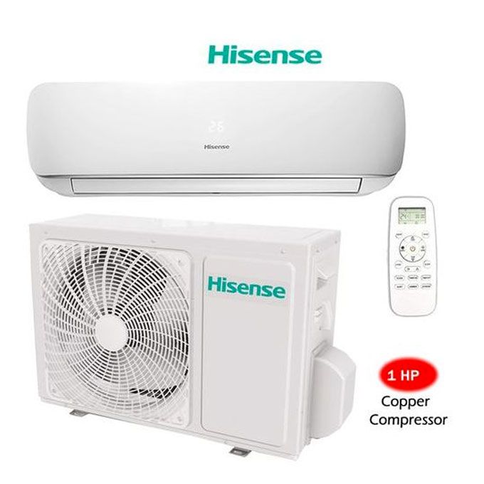 1HP Copper Coil Split Air Conditioner (AS09TG)  - White With 1 Year Warranty