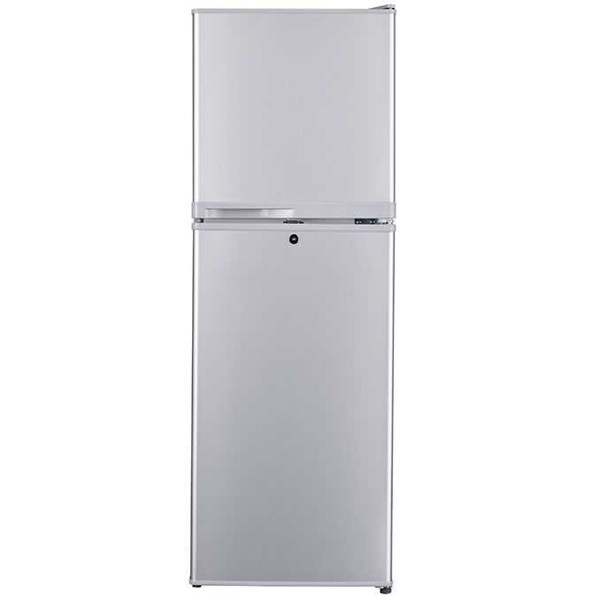 145 Litres Double Door Refrigerator (HRF-160BEX R6)- Silver  + 2 Years Warranty