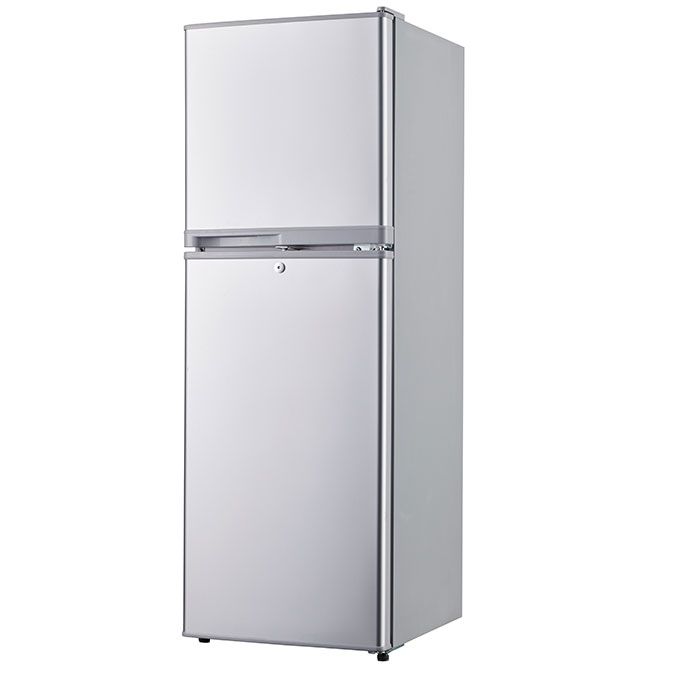 145 Litres Double Door Refrigerator (HRF-160BEX R6)- Silver  + 2 Years Warranty