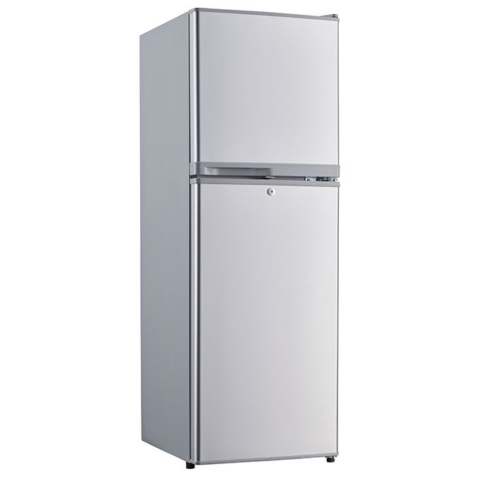 145 Litres Double Door Refrigerator (HRF-160BEX R6)- Silver  + 2 Years Warranty