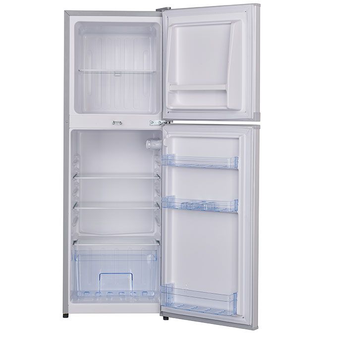 145 Litres Double Door Refrigerator (HRF-160BEX R6)- Silver  + 2 Years Warranty