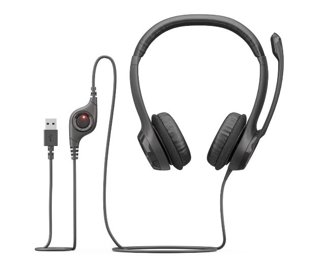 H390 Usb Headset With Noise-cancelling Mic