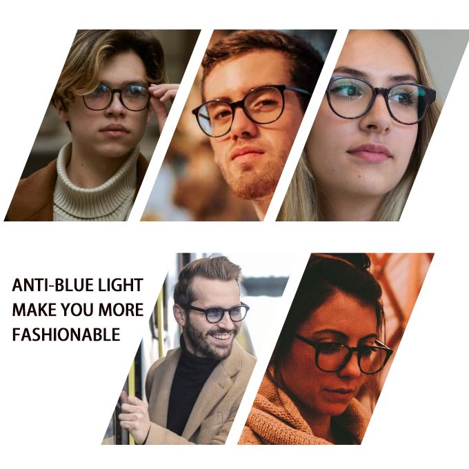 Unisex Anti Blue Light Radiation Protective Computer Screen Glasses-Black