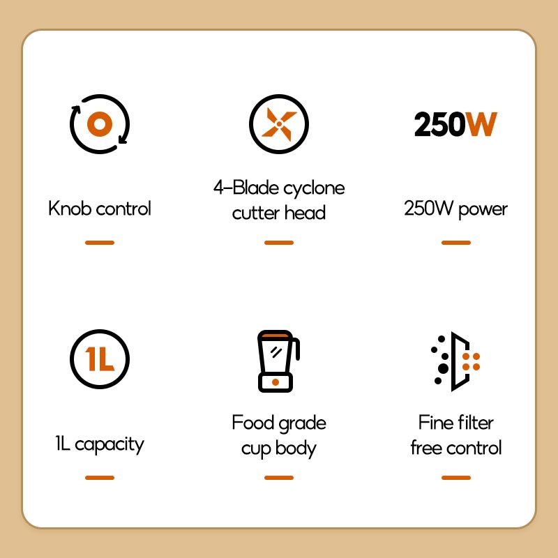 1.5 Litres (HRZZJ03BG) Electric Blender - Beige