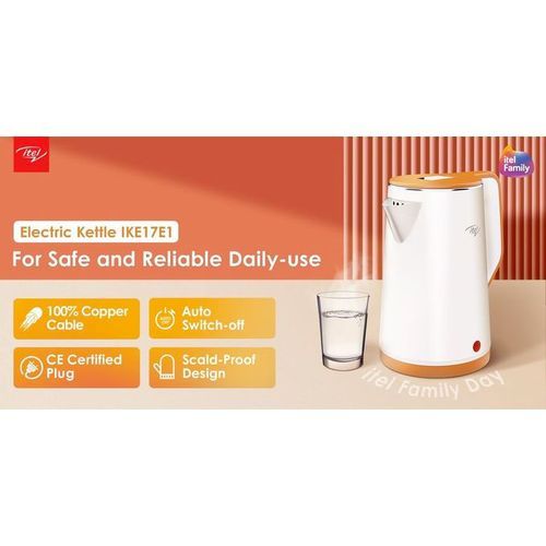 1.7 Litre Cordless Electric Kettle / Jug 1700Watts - IKE17E1