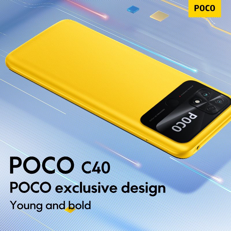 Poco C40 6.71” 4GB RAM/64GB ROM Android 11 - Black