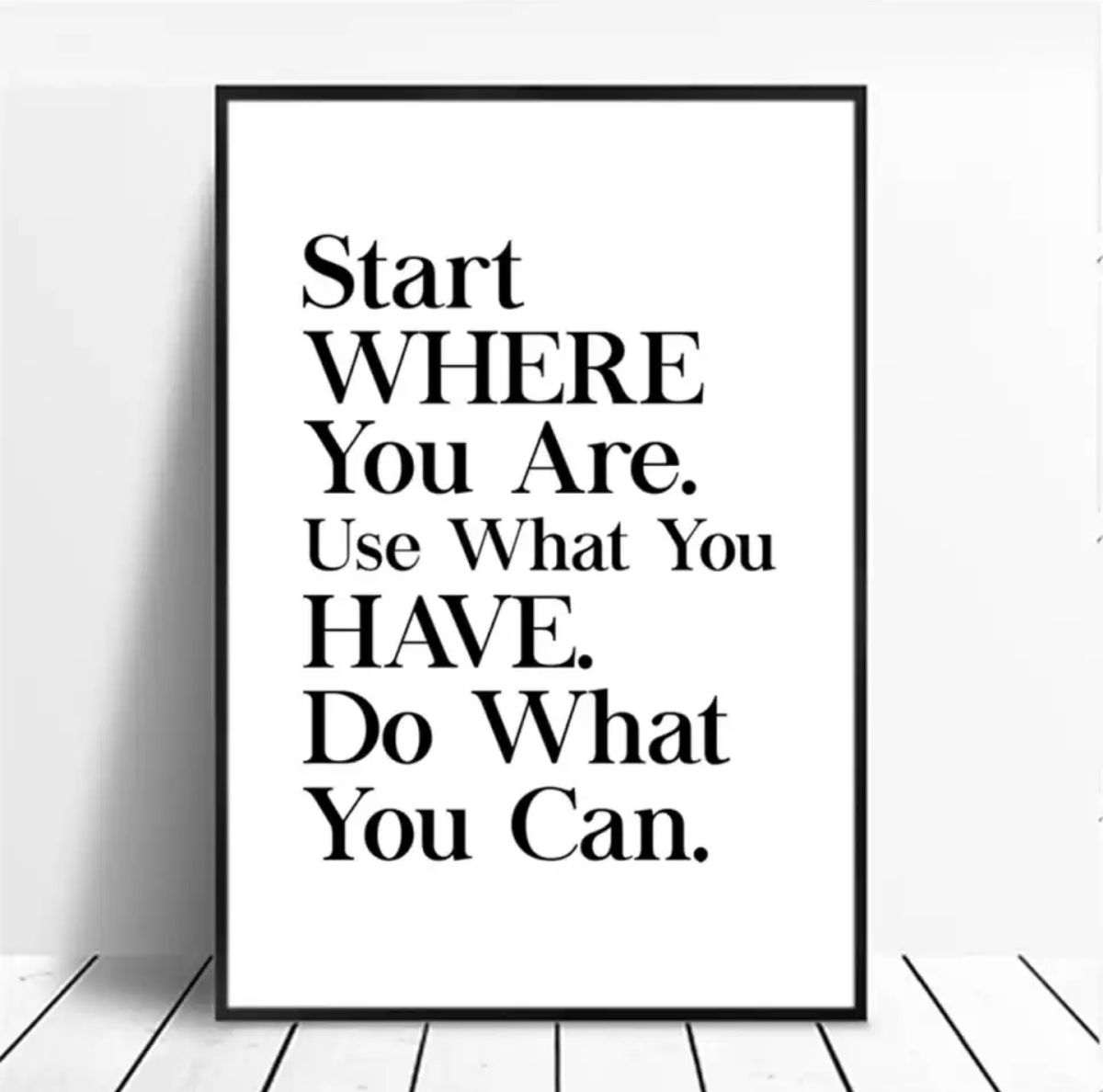 Start Where You Are Wall Frame
