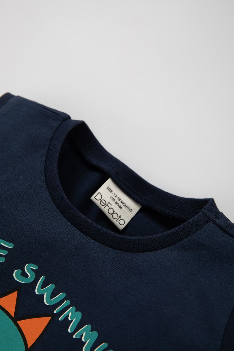 2 Piece BabyBoy Casual Regular Fit Knitted Set - Indigo