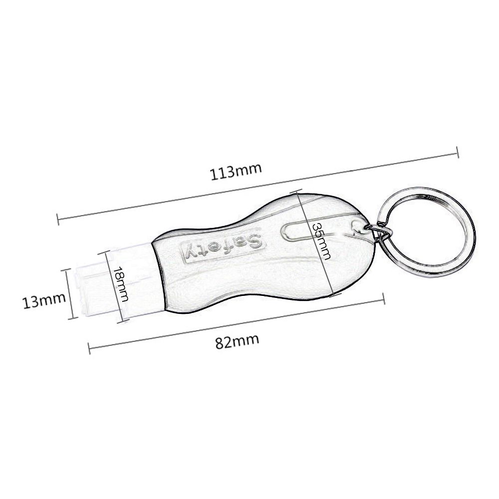 Safety Glass Hammer Seat Car Window Switch Escape Rescue-