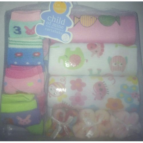 10 In 1 Unisex New Born Gift Pack (Bodysuits) - Pink Variant