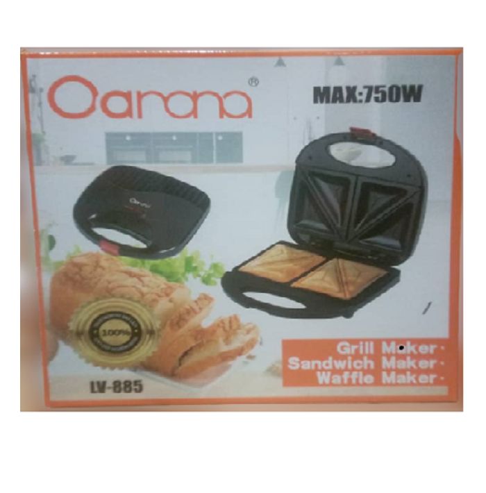 SandWish Maker- Max: 750W (2 Slice )