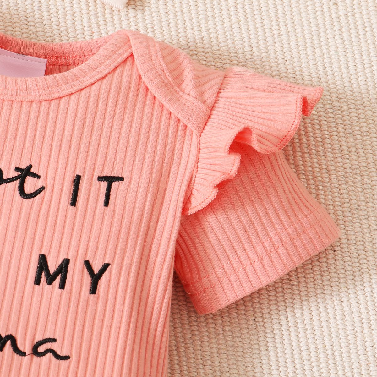 0-18 Months Baby Girl Summer Outfit Set Ribbed Bodysuit Floral Pants