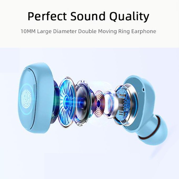 Wireless Earpods Bluetooth 5.0 Earphones Blue