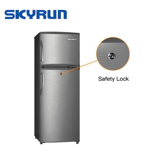 182 Litres Double Door Top Mount Fridge (BCD-187A) - Inox