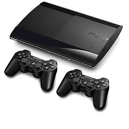 PS3 Super Slim - 500GB + 2 Controller With 15games
