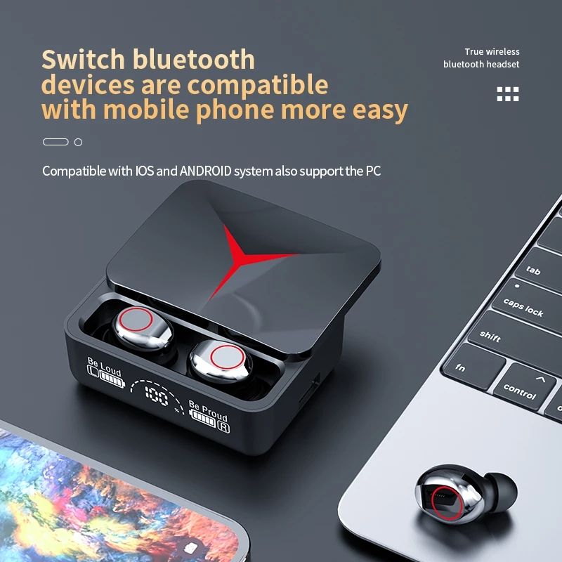 Wireless Earphones Bluetooth 5.3 Slide Cover