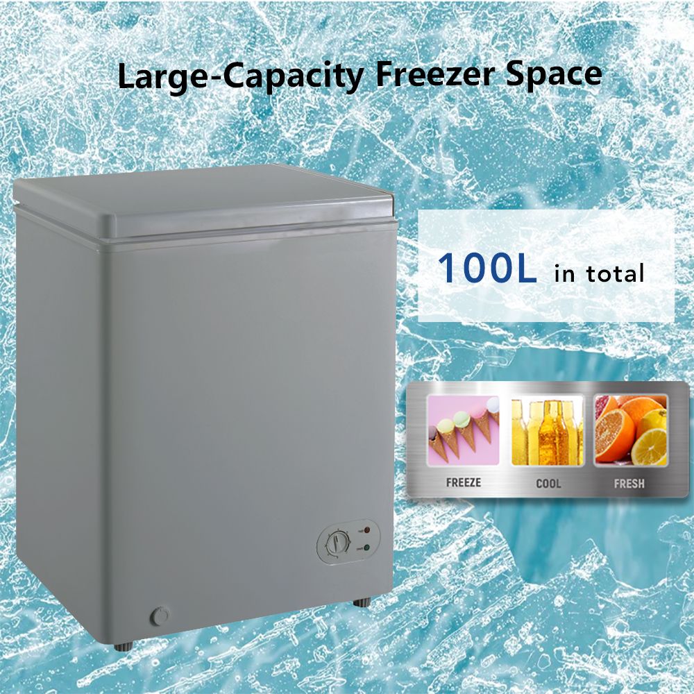 100 Litres Chest Freezer (BD-100HNW) - Grey