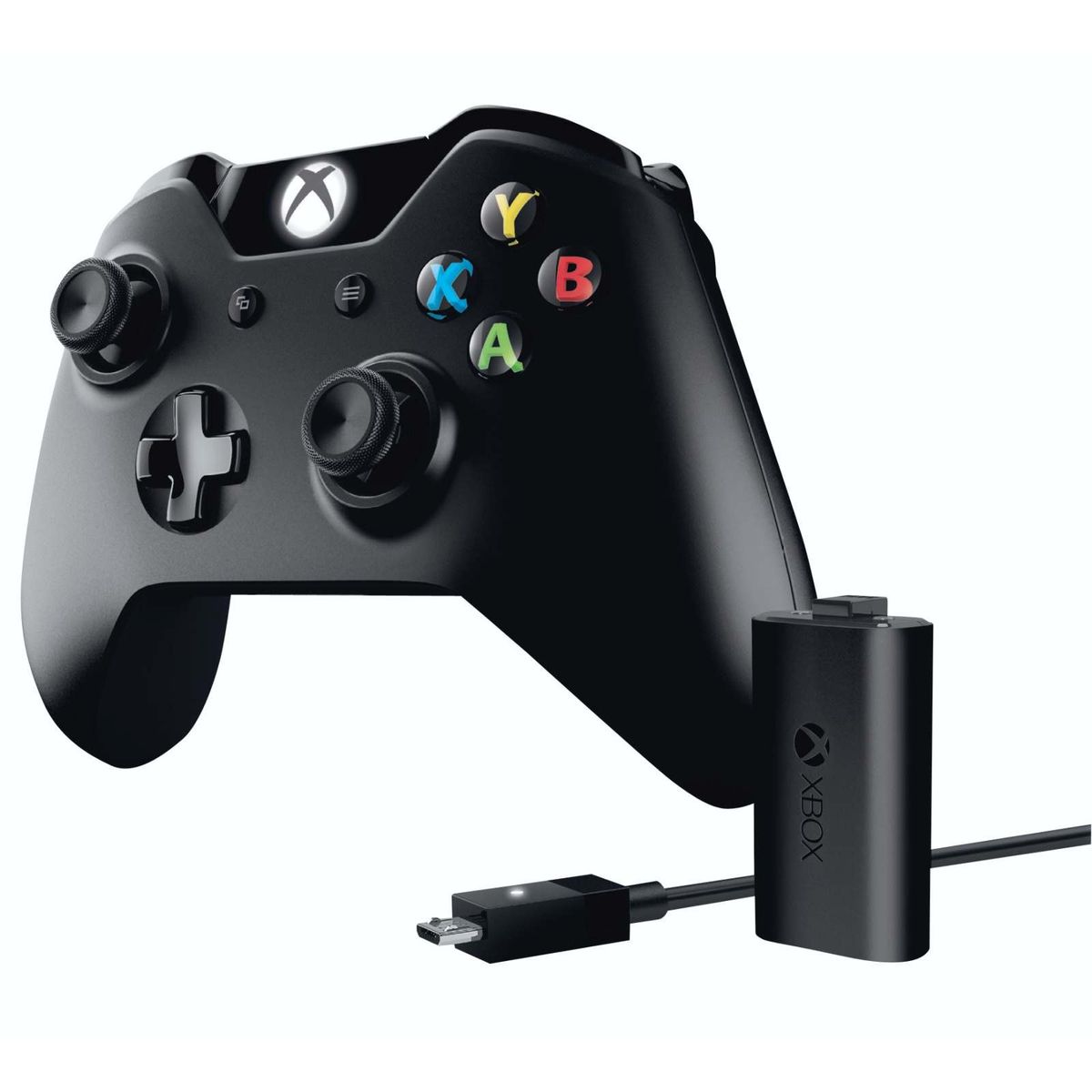 Xbox One Wireless Controller- 1537 Model (Without 3.5 Mm Headset Jack) With Charge Kit - Black