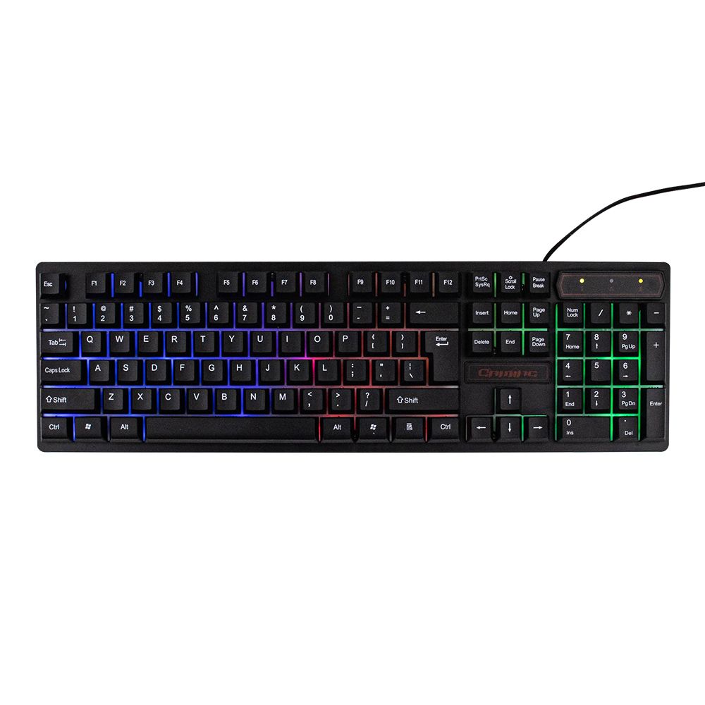 Wired Gaming Keyboard USB Three-color Backlight