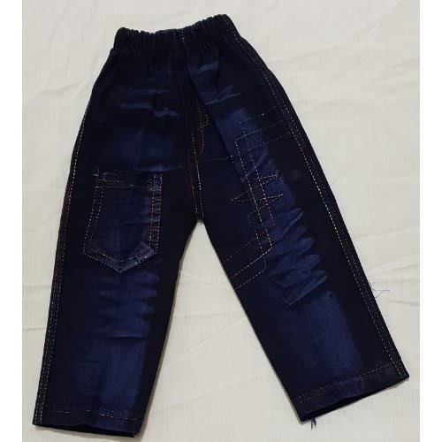 Boys Long Sleeve Checked Collar T-Shirt With Jeans Trouser