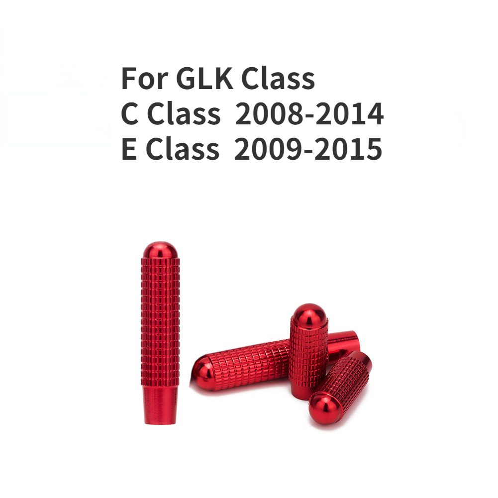 (GLK ClRed)4PCS Car Door Lock Pins For Mercedes Benz A B C