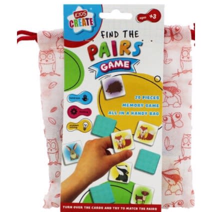 Kids Create - Find the Pairs Game - Ages 3+