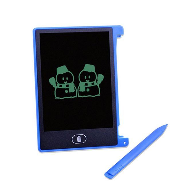 4.4 IN H Ele Tri  L D S Reen Writing Pad Digital  Hildren Drawing Board-Blue-4.4inch