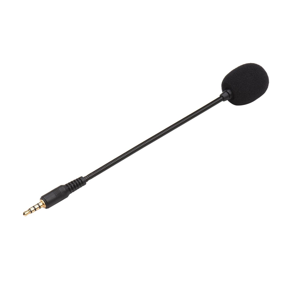 Gooseneck Microphone Direct Plug Microphone Condenser Mic Replacement Speech Portable Sensitive Studio Interview Goose Neck Full Directional Practical Plug & Play 3.5mm for Laptop PC Desktop Computer
