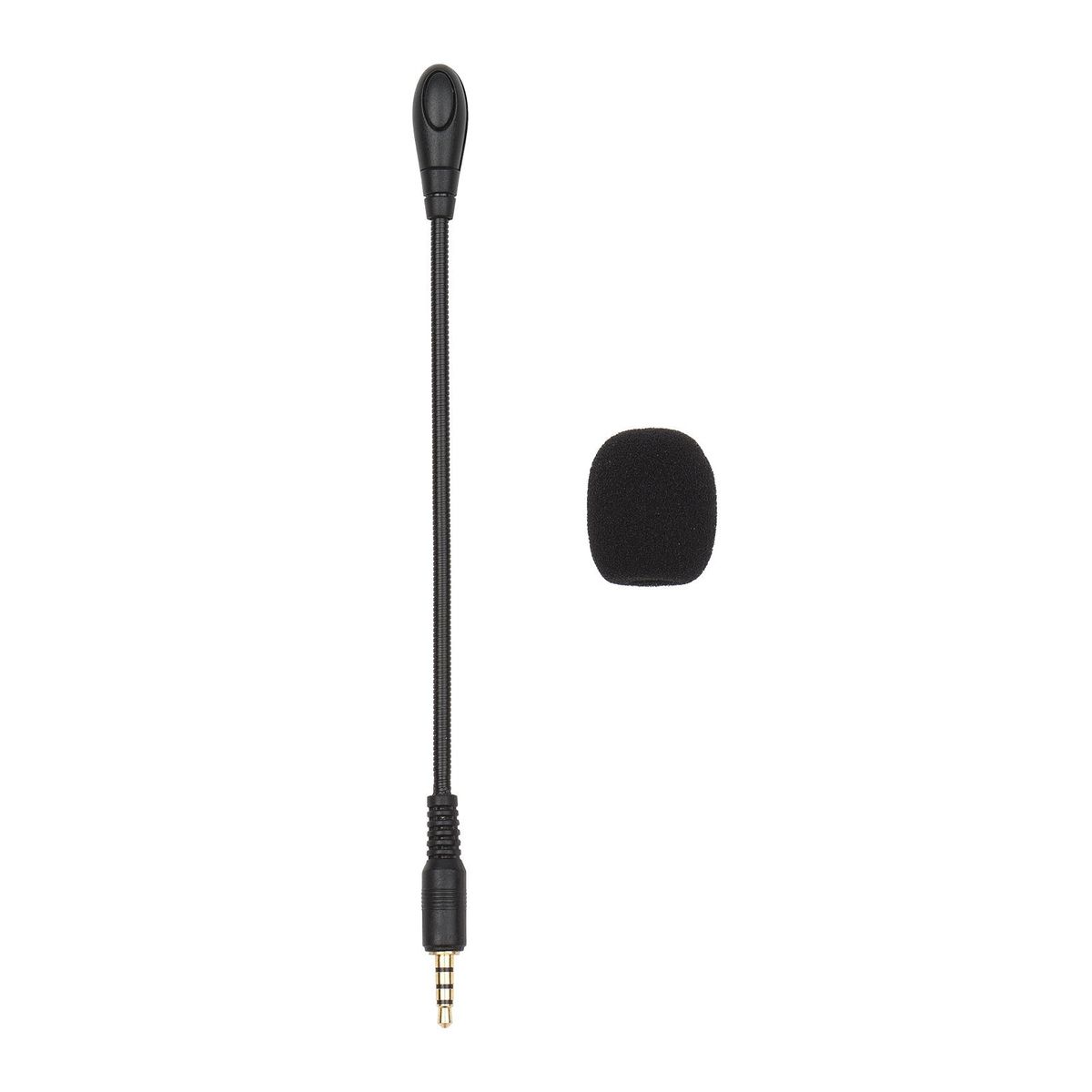 Gooseneck Microphone Direct Plug Microphone Condenser Mic Replacement Speech Portable Sensitive Studio Interview Goose Neck Full Directional Practical Plug & Play 3.5mm for Laptop PC Desktop Computer